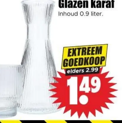 glazen karaf