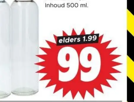 glazen drinkfles