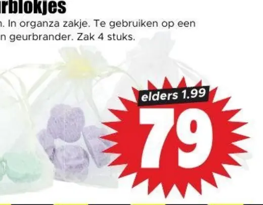 amber geurblokjes
