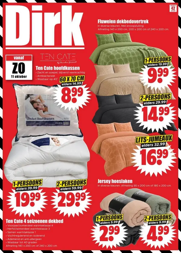 Cover van de Dirk van den Broek folder week 42