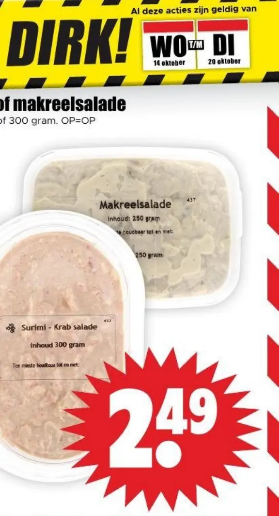 krab- of makreelsalade