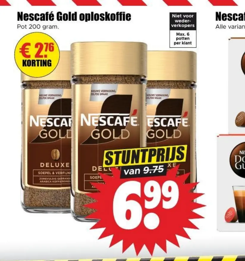 Nescafé gold oploskoffie