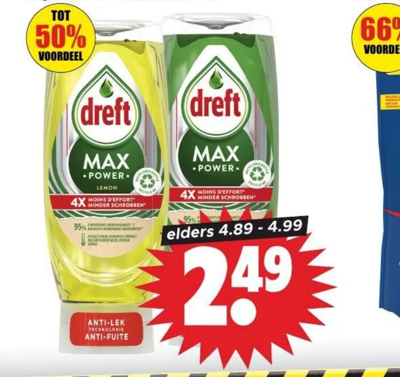 dreft max power handafwas