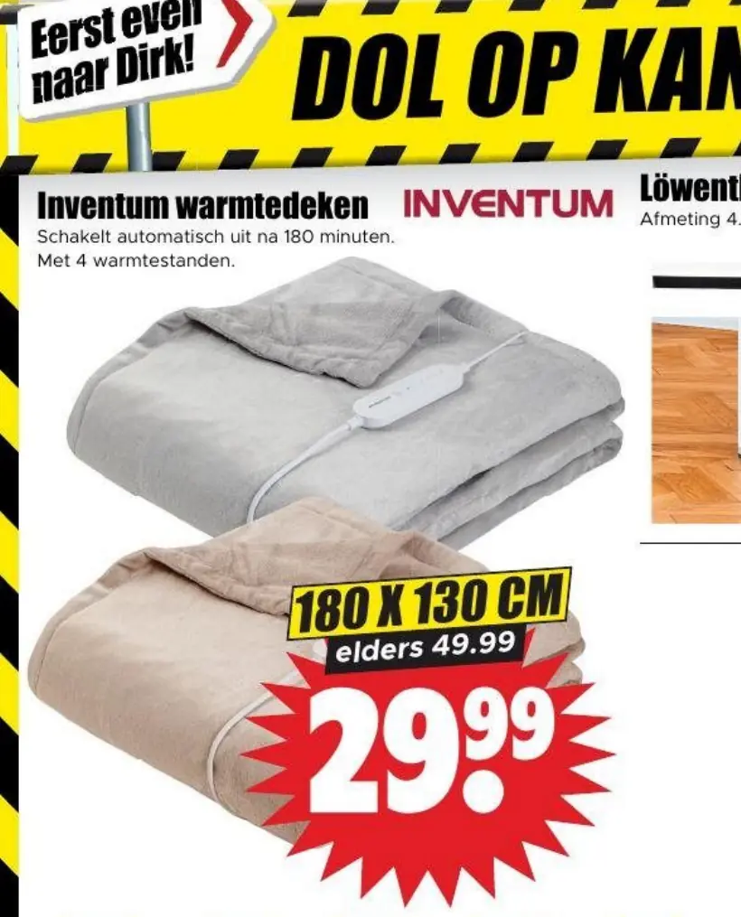 Inventum warmtedeken