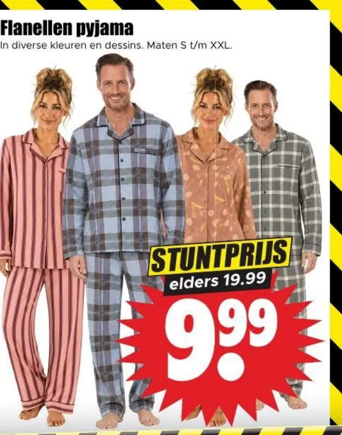 flanellen pyjama