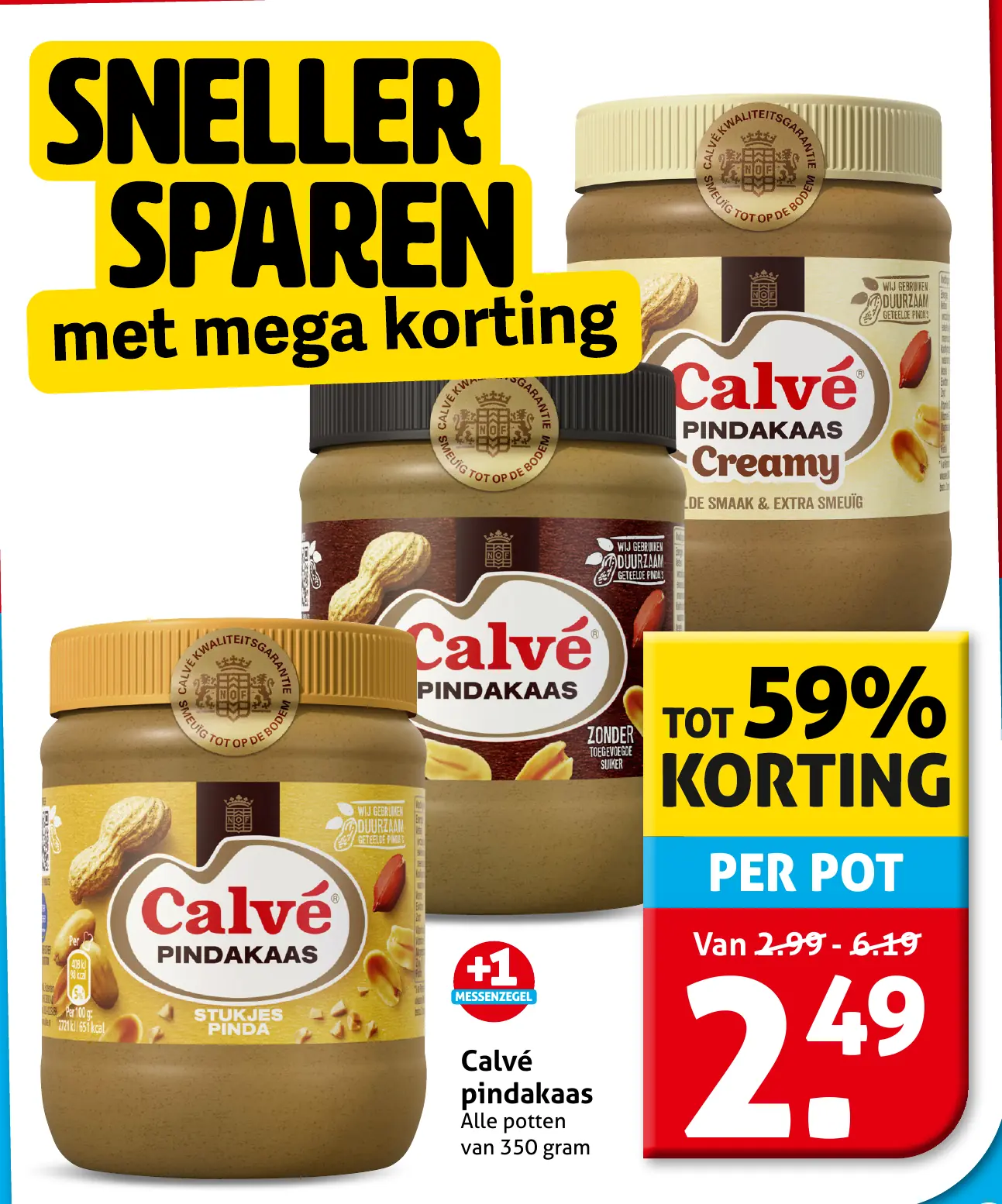 Calv&eacute; pindakaas