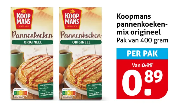 Koopmans pannenkoekenmix origineel