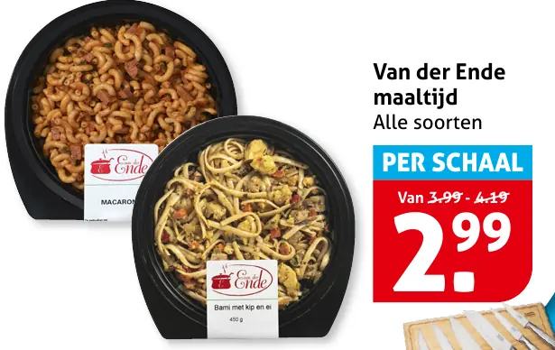 Van der Ende maaltijd
