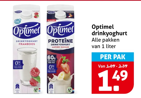 Optimel drinkyoghurt