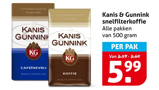 Kanis &amp; Gunnink snelfilterkoffie