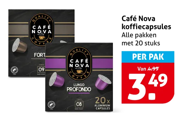 Caf&eacute; Nova koffiecapsules