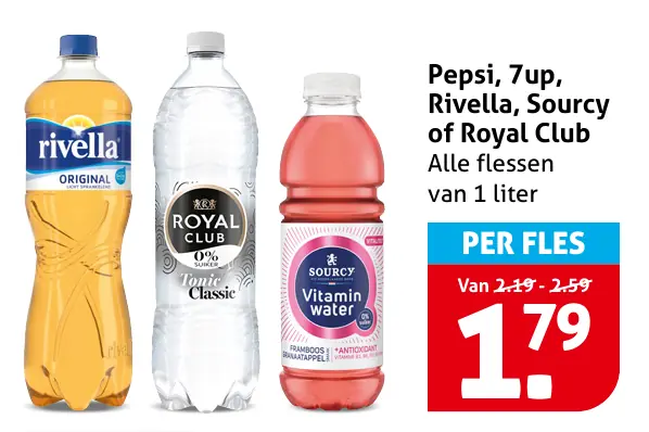 Pepsi, 7up, Rivella, Sourcy of Royal Club