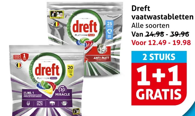 Dreft vaatwastabletten