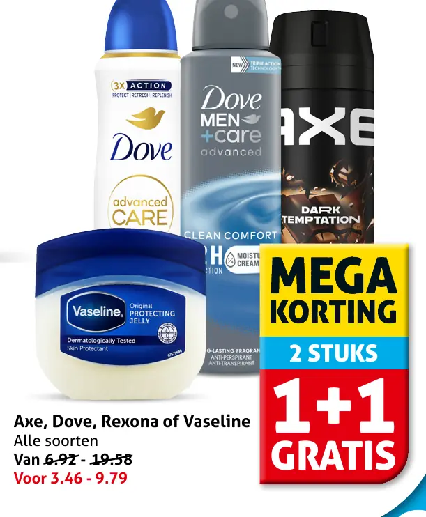 Axe, Dove, Rexona of Vaseline