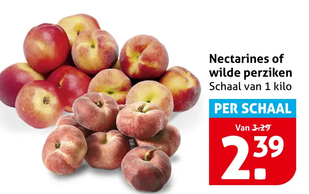 Nectarines of wilde perziken