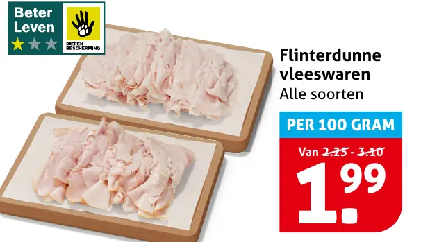 Flinterdunne vleeswaren