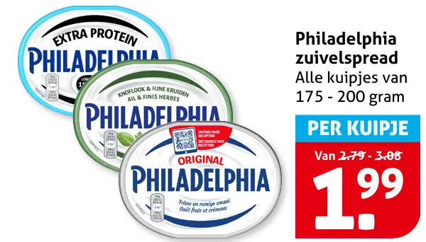 Philadelphia zuivelspread