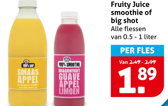 Fruity juice, smoothie of Big Shot