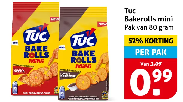 Tuc Bakerolls mini