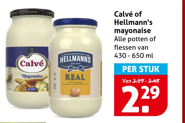 Calv&eacute; of Hellmann's mayonaise