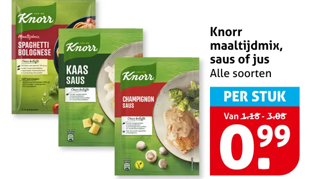 Knorr maaltijdmix, saus of jus