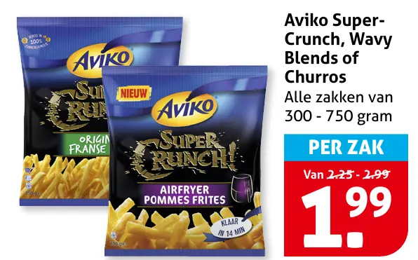 Aviko SuperCrunch, Wavy Blends of Churros