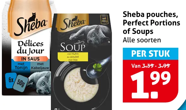 Sheba pouches, Perfect Portions of Soups