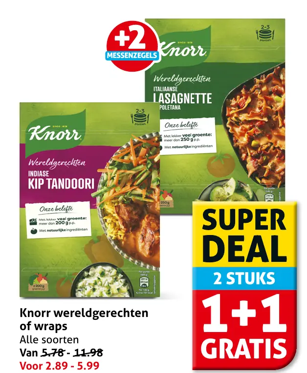 Knorr wereldgerechten of wraps