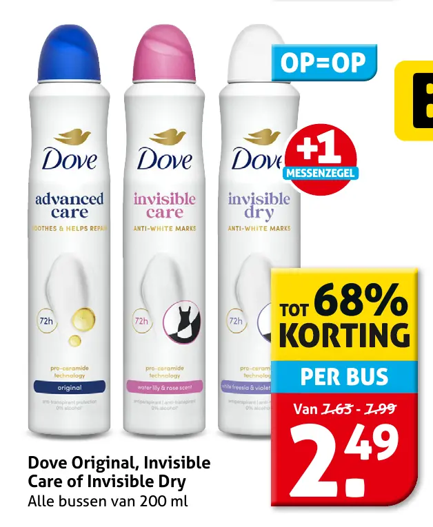 Dove Original, Invisible Care of Invisible Dry