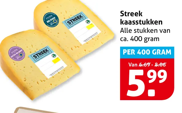 Streek kaastukken