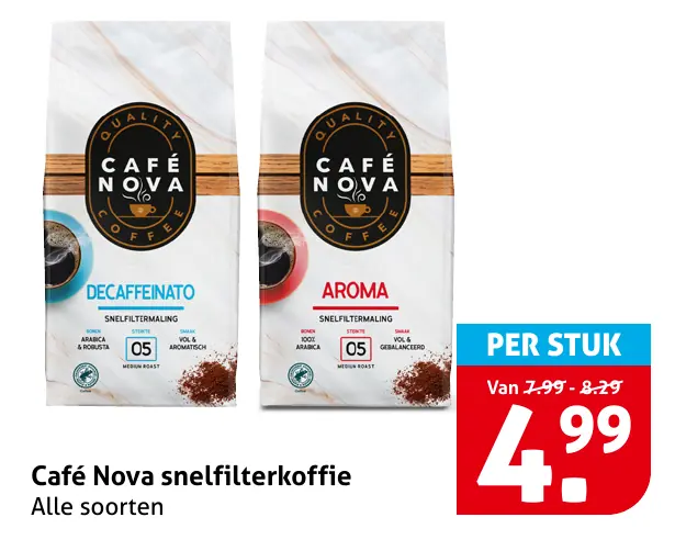 Caf&eacute; Nova snelfilterkoffie