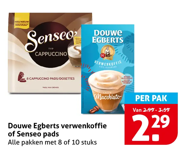 Douwe Egberts verwenkoffie of Senseo pads