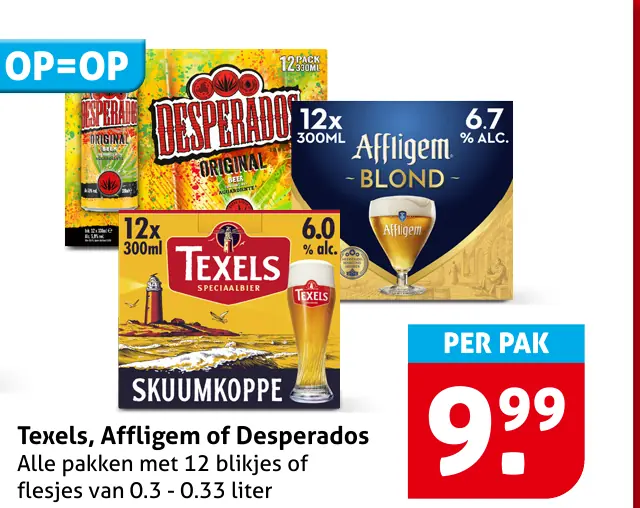 Texels, Affligem of Desperados