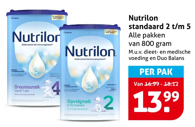 Nutrilon standaard 2 t/m 5