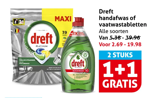 Dreft handafwas of vaatwastabletten