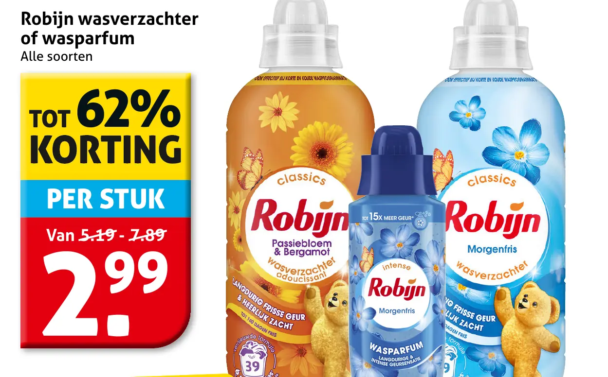 Robijn wasverzachter of wasparfum