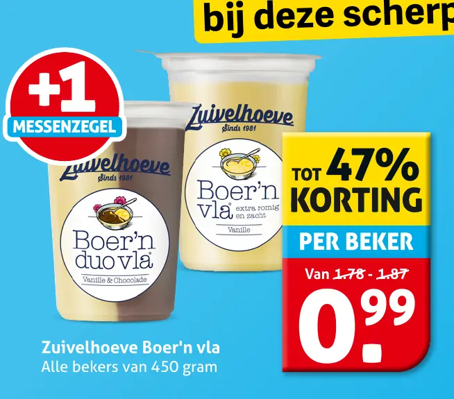 Zuivelhoeve Boer'n vla