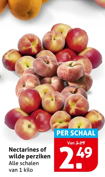 Nectarines of wilde perziken