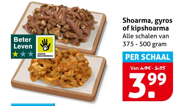 Shoarma, gyros of kipshoarma