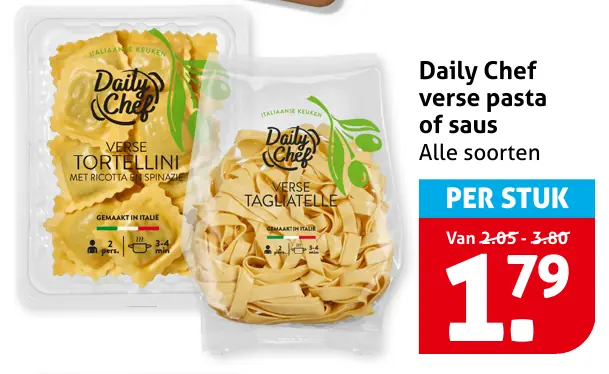 Daily Chef verse pasta of saus