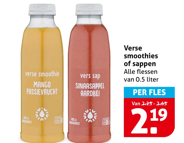 Verse smoothies of sappen