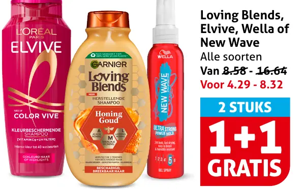 Loving Blends, Elvive, Wella of New Wave