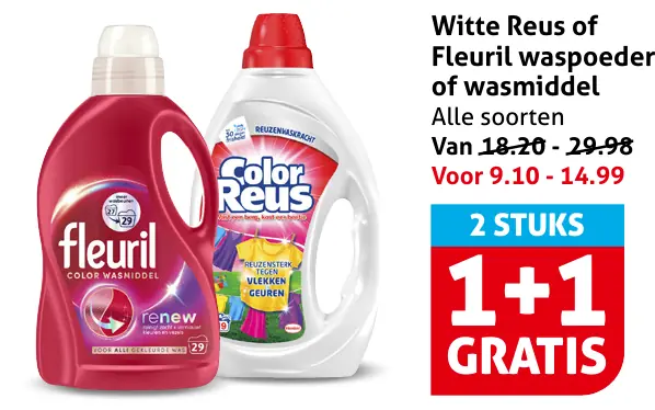 Witte Reus of Fleuril waspoeder of wasmiddel