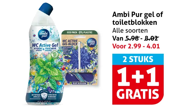Ambi Pur gel of toiletblokken