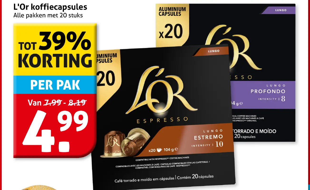 L'Or koffiecapsules