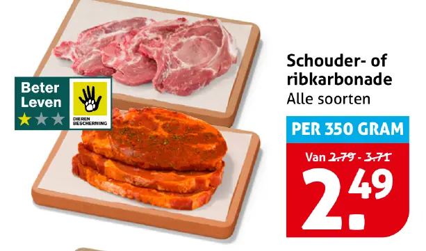 Schouder- of ribkarbonade