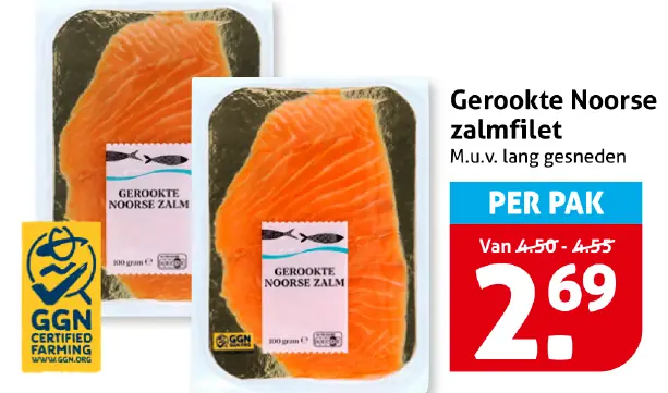 Gerookte Noorse zalmfilet