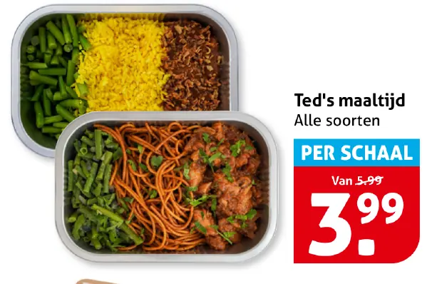 Ted's maaltijd