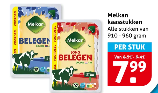 Melkan kaasstukken