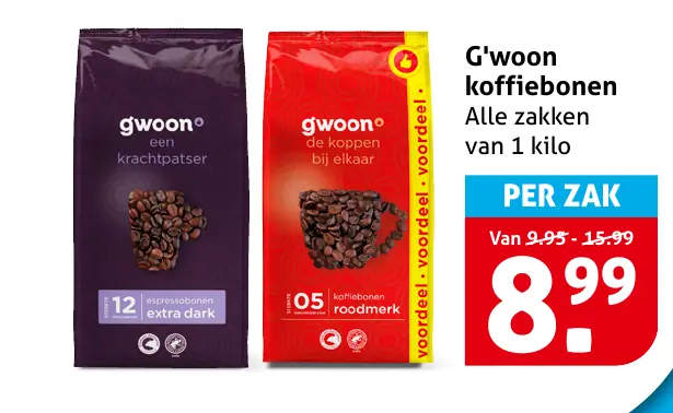 G'woon koffiebonen
